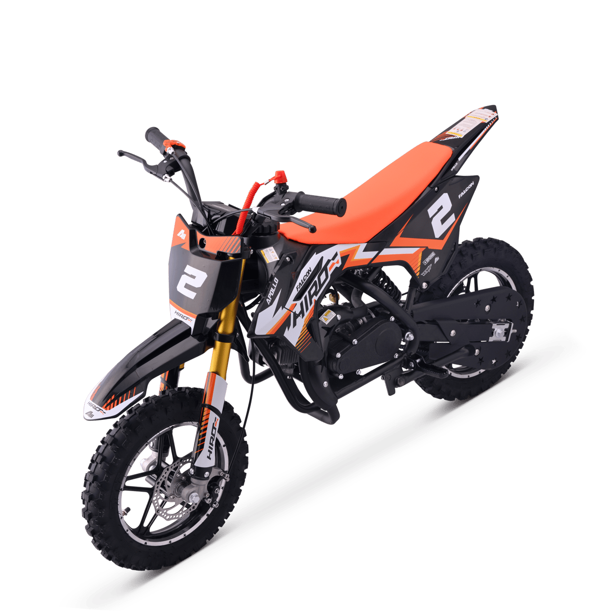 POCKET BIKE ENFANT HIRO FALCON 49CC ORANGE