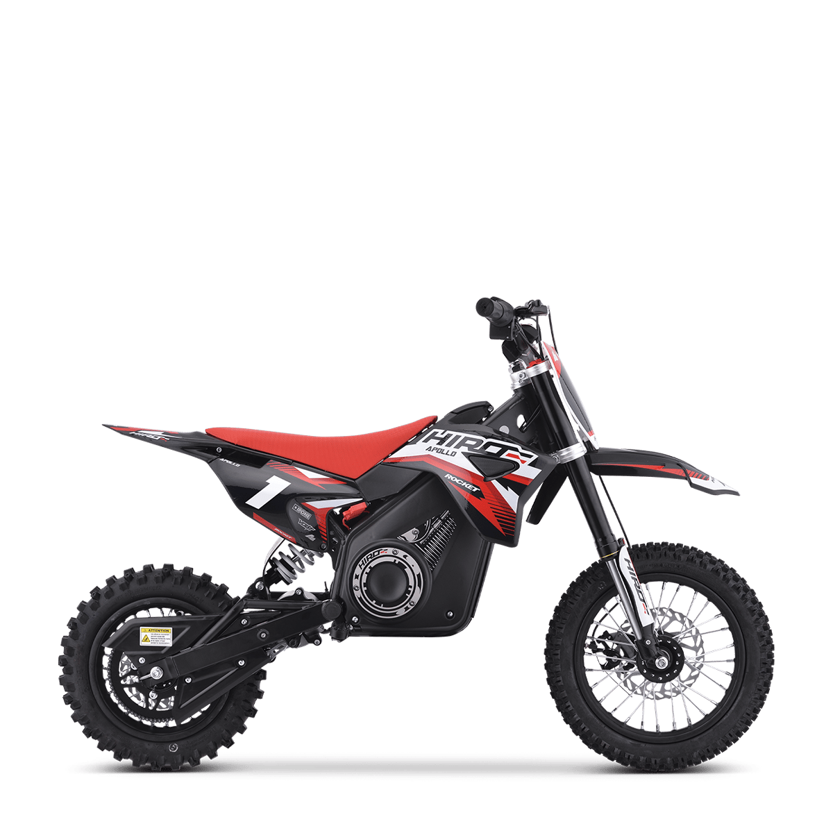 DIRT BIKE ENFANT ÉLECTRIQUE HIRO ROCKET 1200 ROUGE