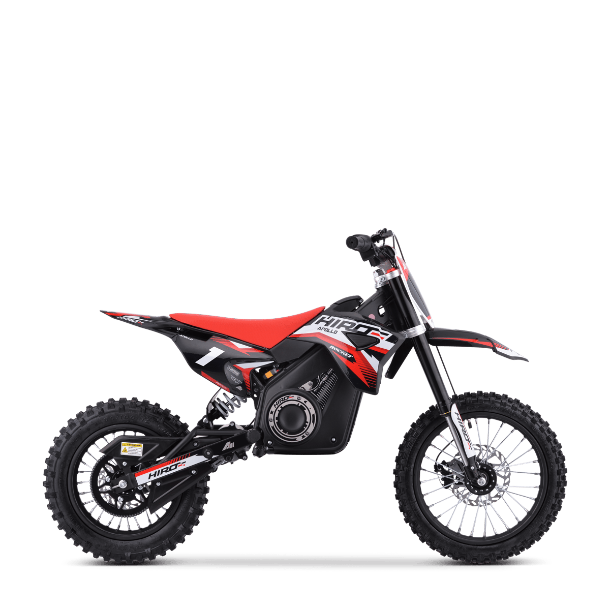 DIRT BIKE ENFANT ÉLECTRIQUE HIRO ROCKET 1600 ROUGE