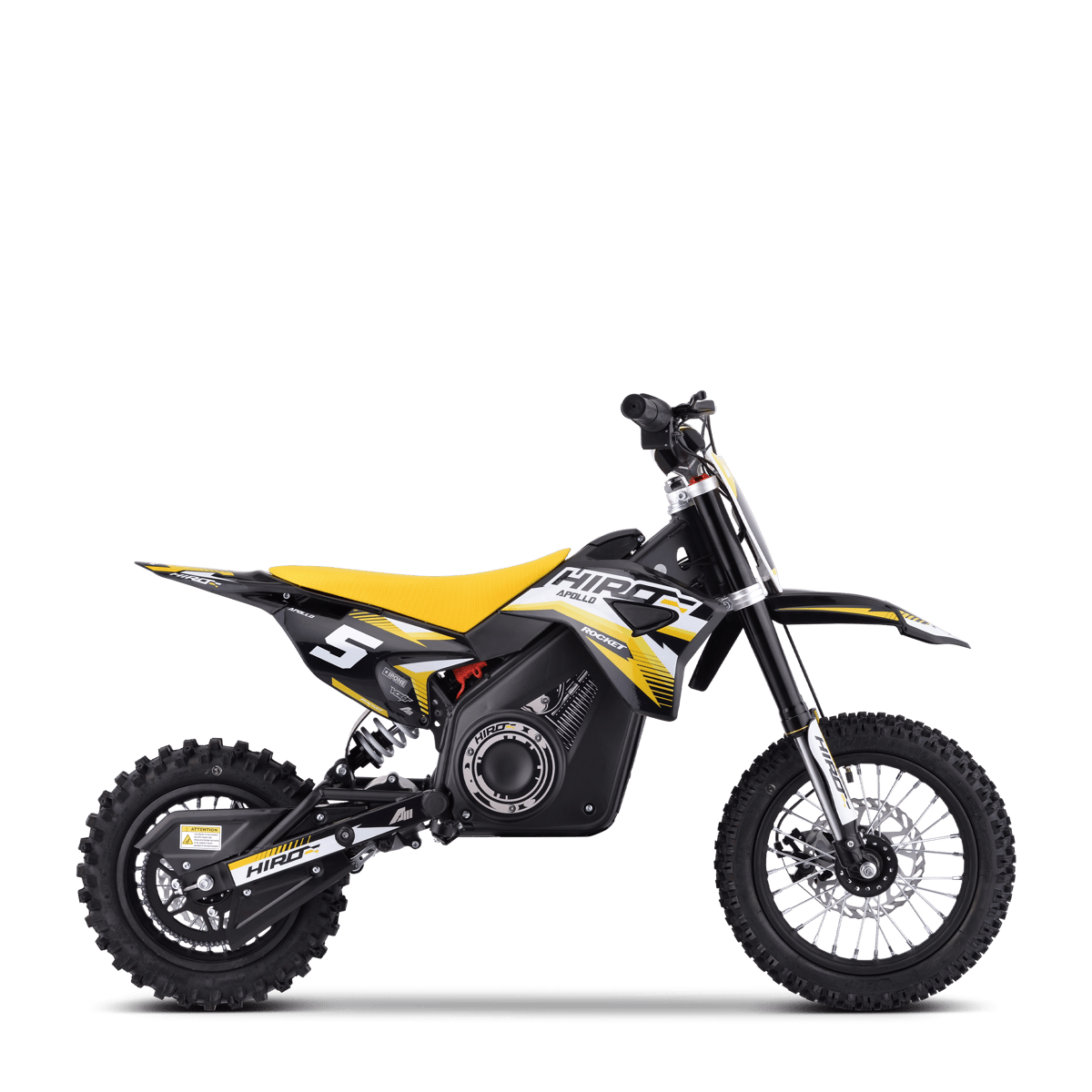 DIRT BIKE ENFANT ÉLECTRIQUE HIRO ROCKET 1200 JAUNE