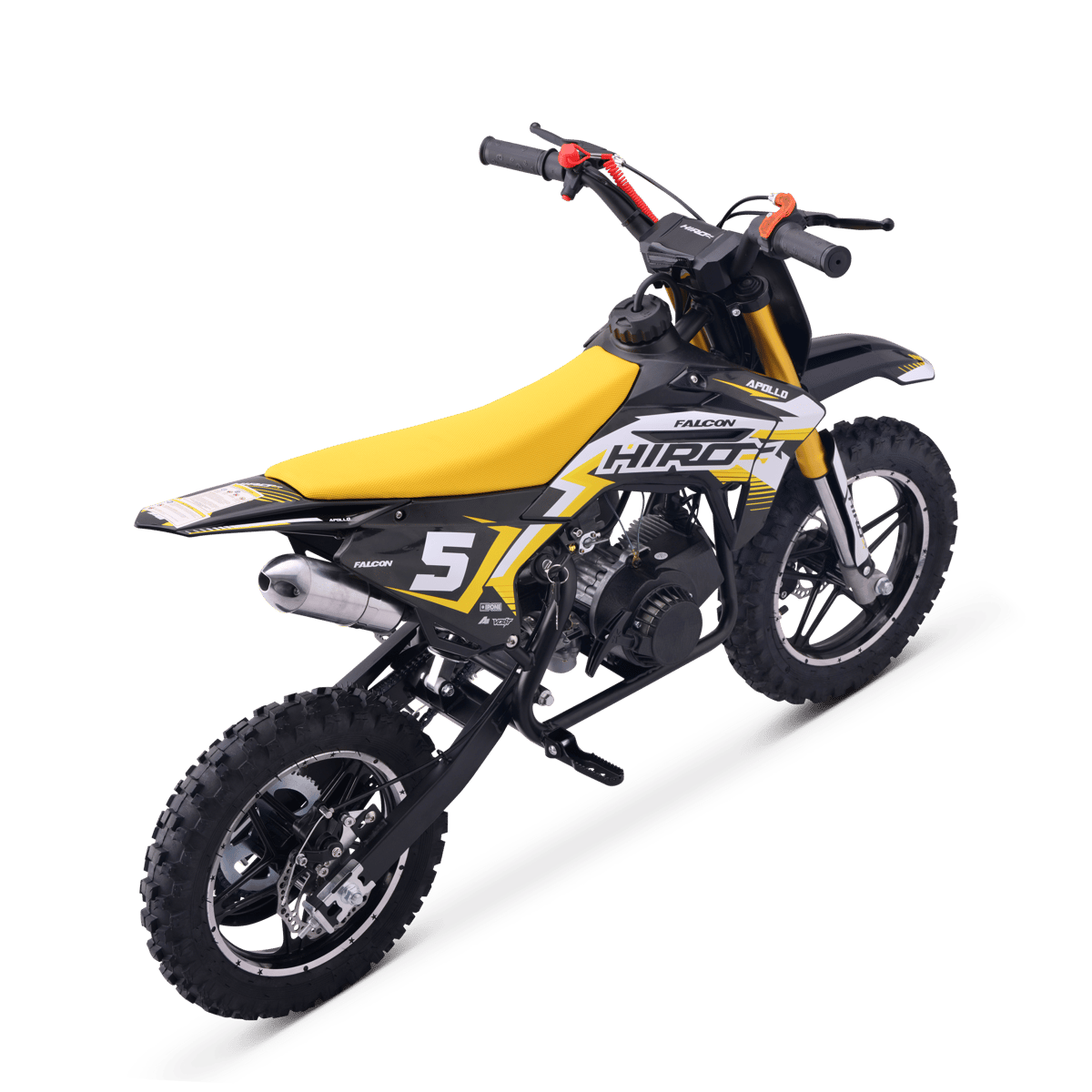 POCKET BIKE ENFANT HIRO FALCON 49CC JAUNE