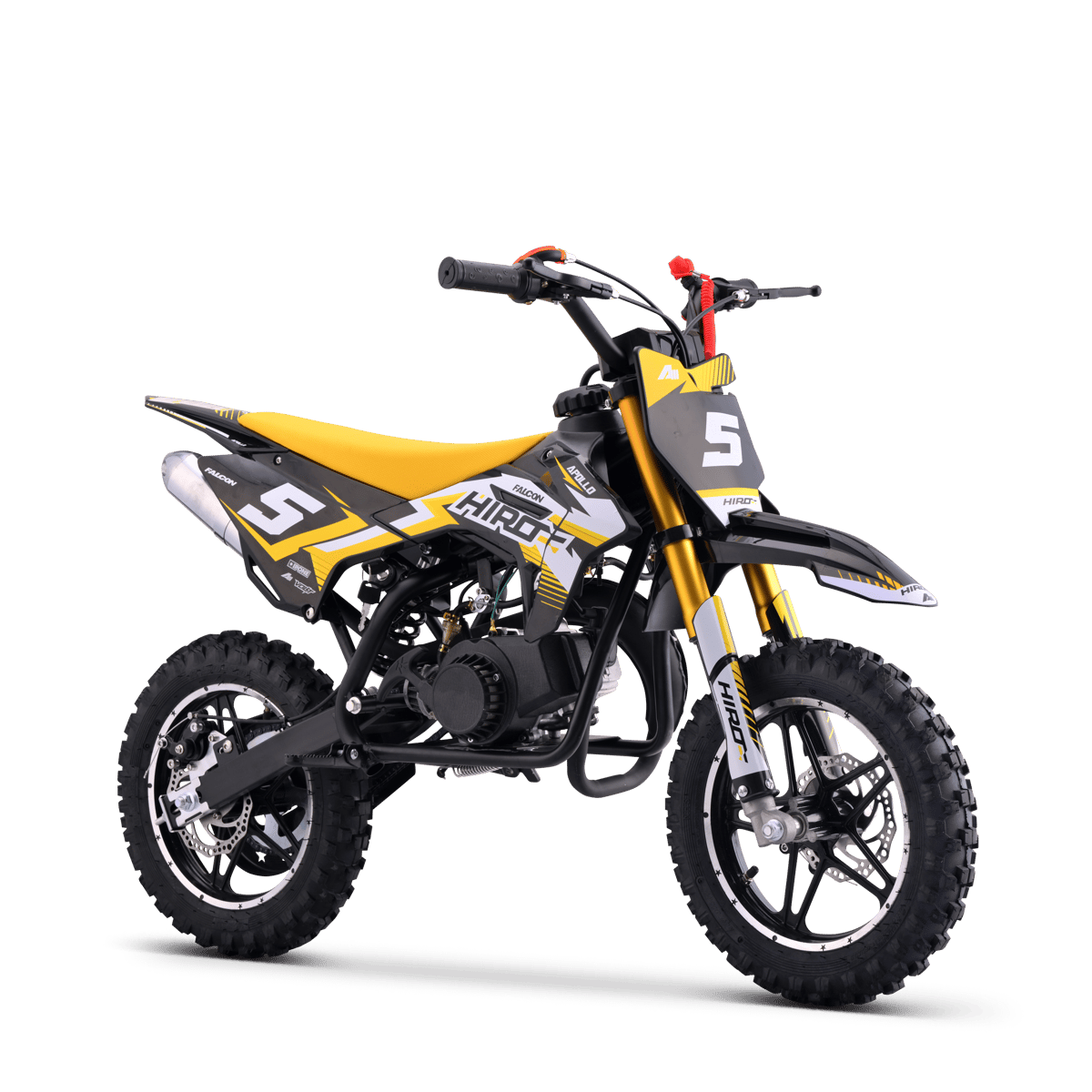 POCKET BIKE ENFANT HIRO FALCON 49CC JAUNE