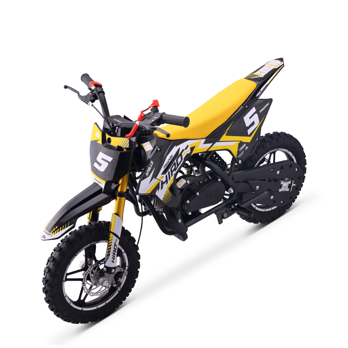 POCKET BIKE ENFANT HIRO FALCON 49CC JAUNE