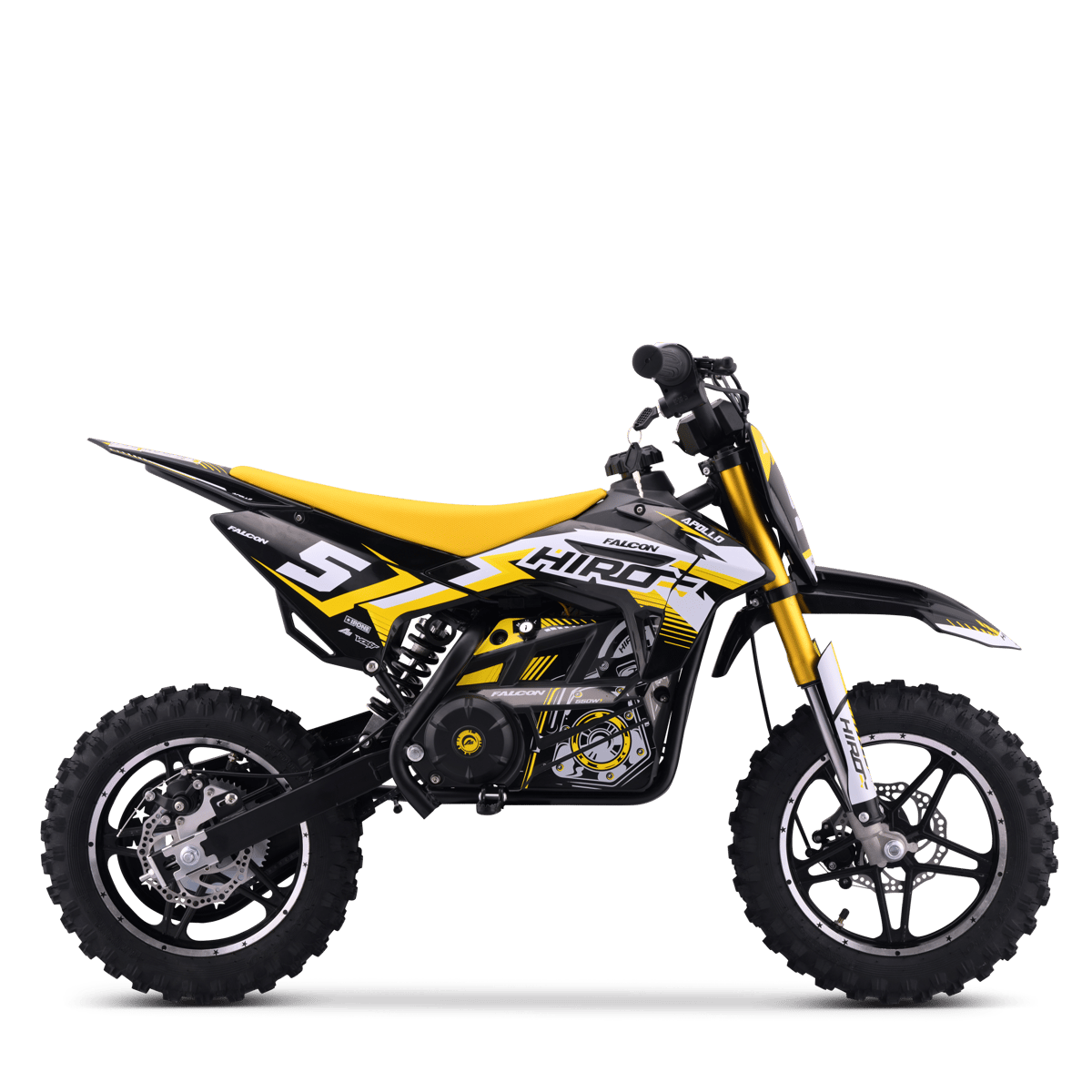 POCKET BIKE ÉLECTRIQUE ENFANT HIRO FALCON 550W JAUNE