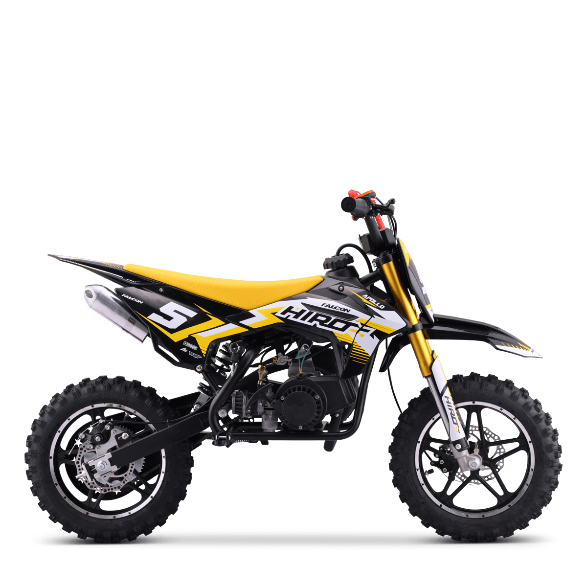 POCKET BIKE ENFANT HIRO FALCON 49CC JAUNE