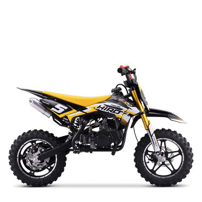 POCKET BIKE ENFANT HIRO FALCON 49CC JAUNE