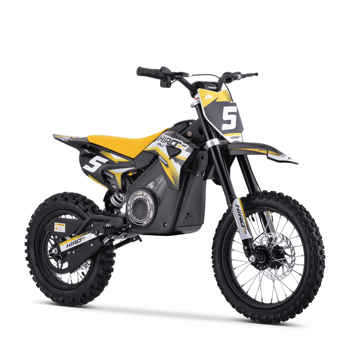 DIRT BIKE ENFANT ÉLECTRIQUE HIRO ROCKET 1600 JAUNE