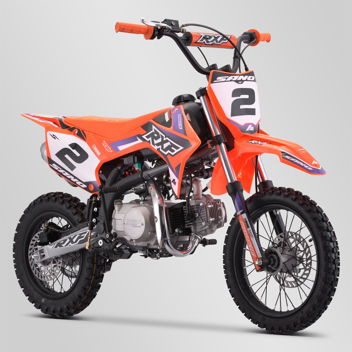 DIRT BIKE SANO RXF ROOKIE 125CC SEMI-AUTO 12/14 2024 - ORANGE