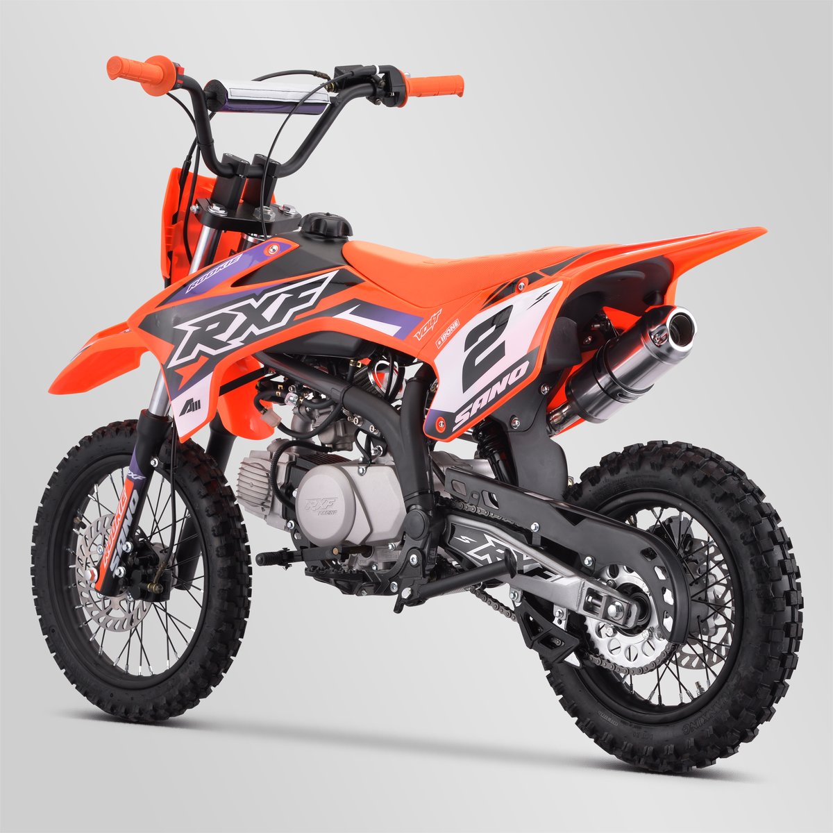 DIRT BIKE SANO RXF ROOKIE 125CC SEMI-AUTO 12/14 2024 - ORANGE