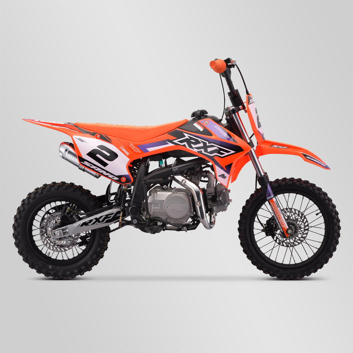 DIRT BIKE SANO RXF ROOKIE 125CC SEMI-AUTO 12/14 2024 - ORANGE