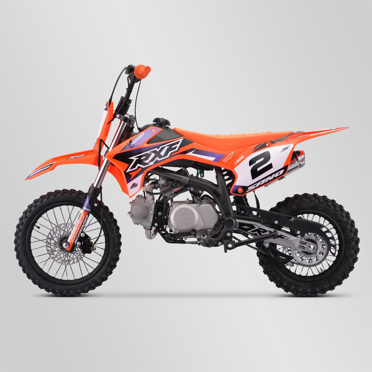 DIRT BIKE SANO RXF ROOKIE 125CC SEMI-AUTO 12/14 2024 - ORANGE