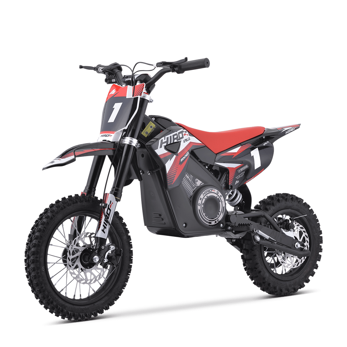 DIRT BIKE ENFANT ÉLECTRIQUE HIRO ROCKET 1200 ROUGE