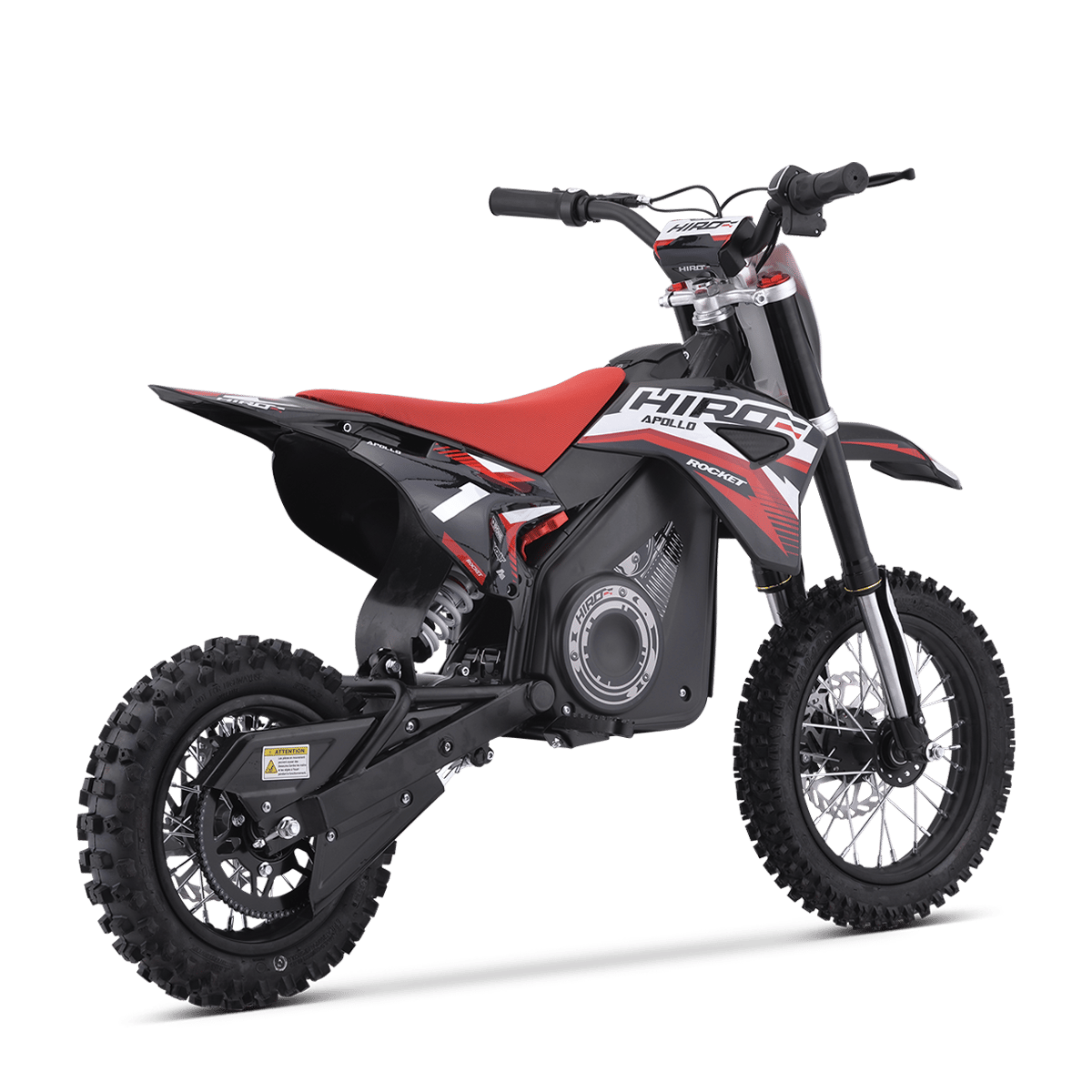 DIRT BIKE ENFANT ÉLECTRIQUE HIRO ROCKET 1200 ROUGE