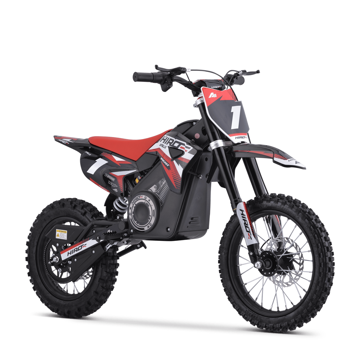 DIRT BIKE ENFANT ÉLECTRIQUE HIRO ROCKET 1600 ROUGE