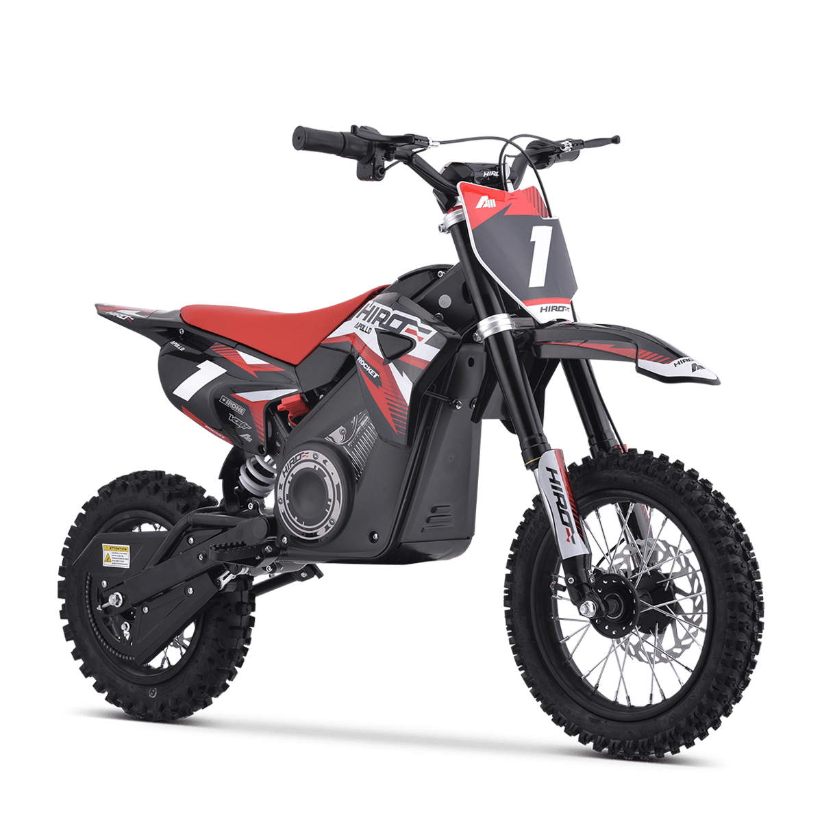 DIRT BIKE ENFANT ÉLECTRIQUE HIRO ROCKET 1200 ROUGE