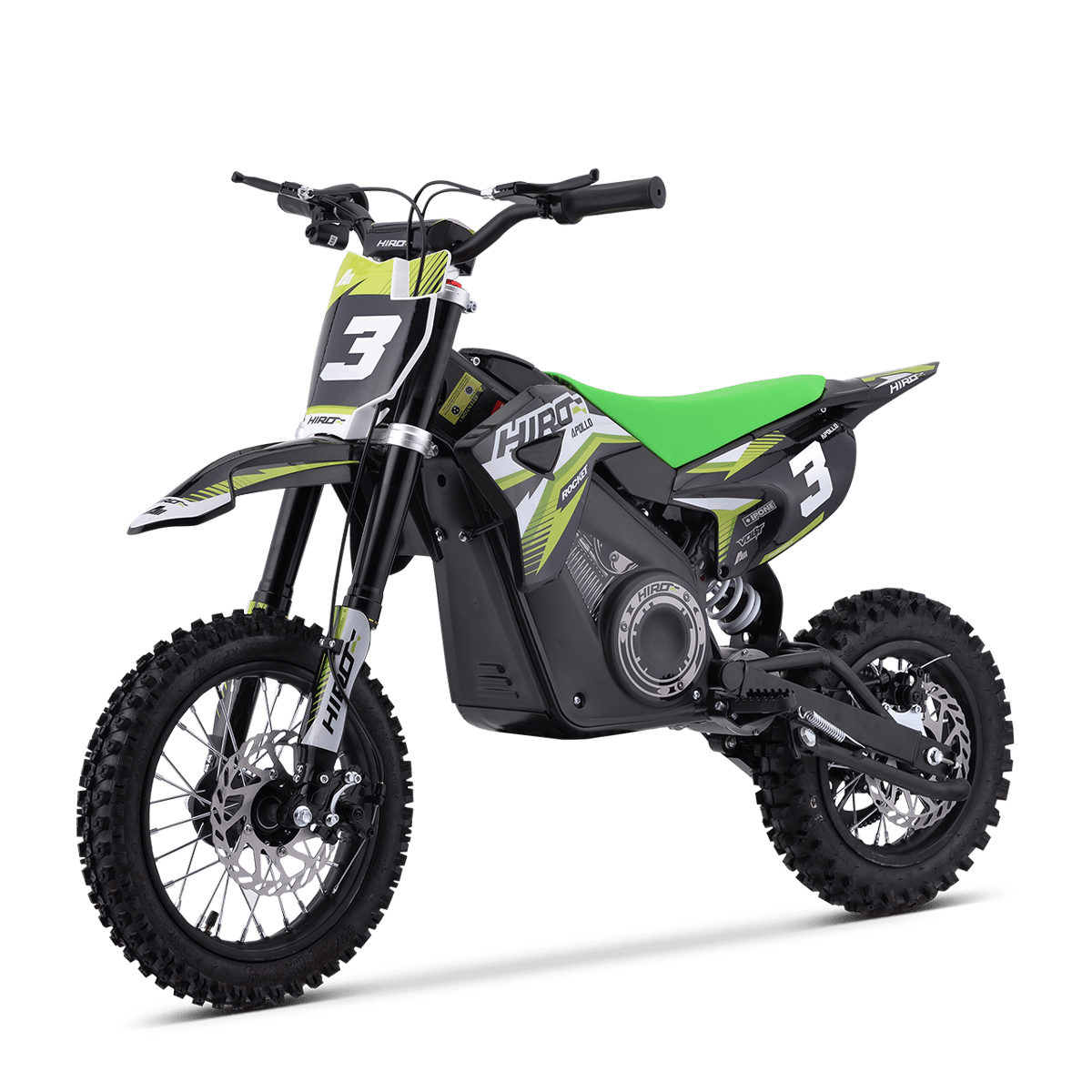 DIRT BIKE ENFANT ÉLECTRIQUE HIRO ROCKET 1200 VERT