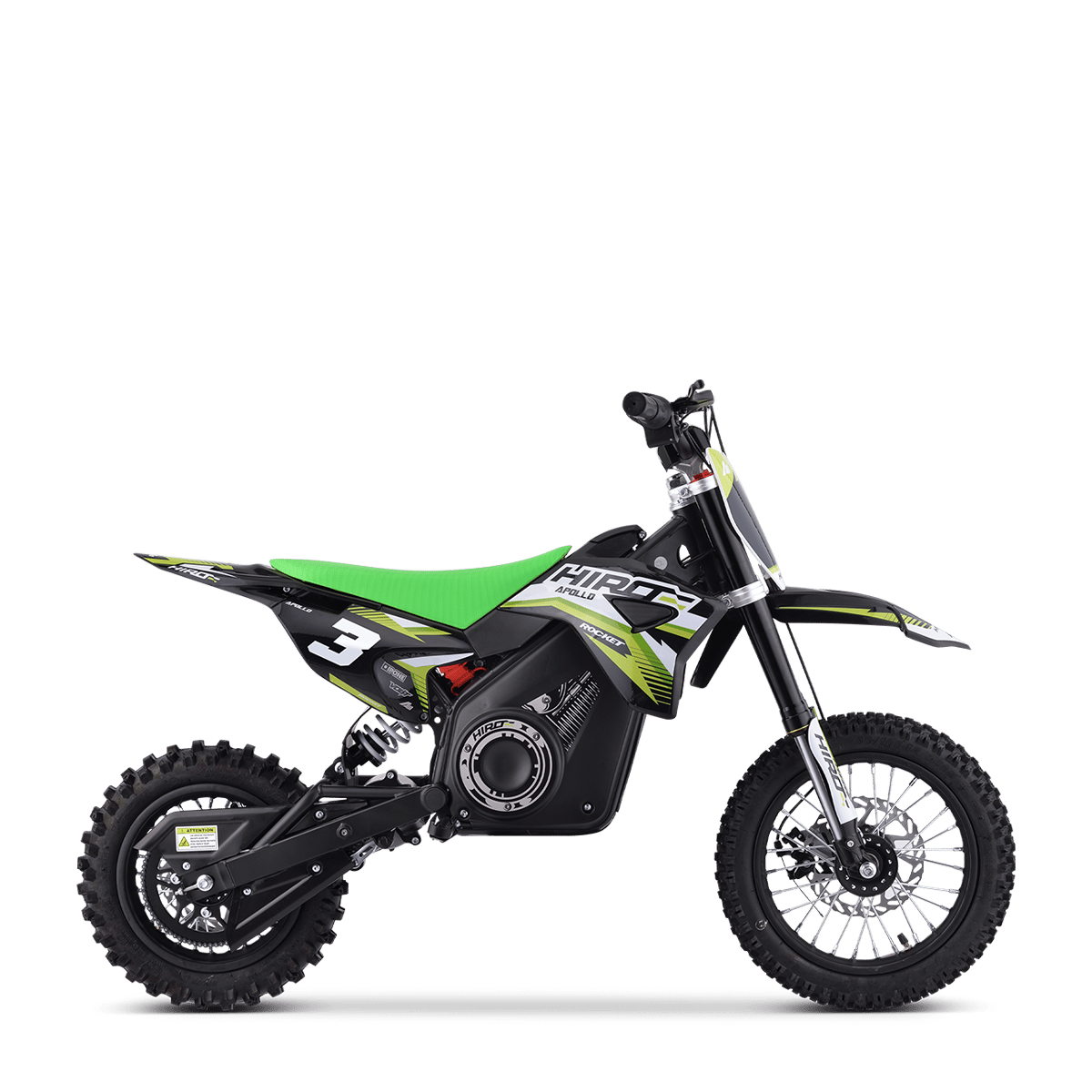 DIRT BIKE ENFANT ÉLECTRIQUE HIRO ROCKET 1200 VERT