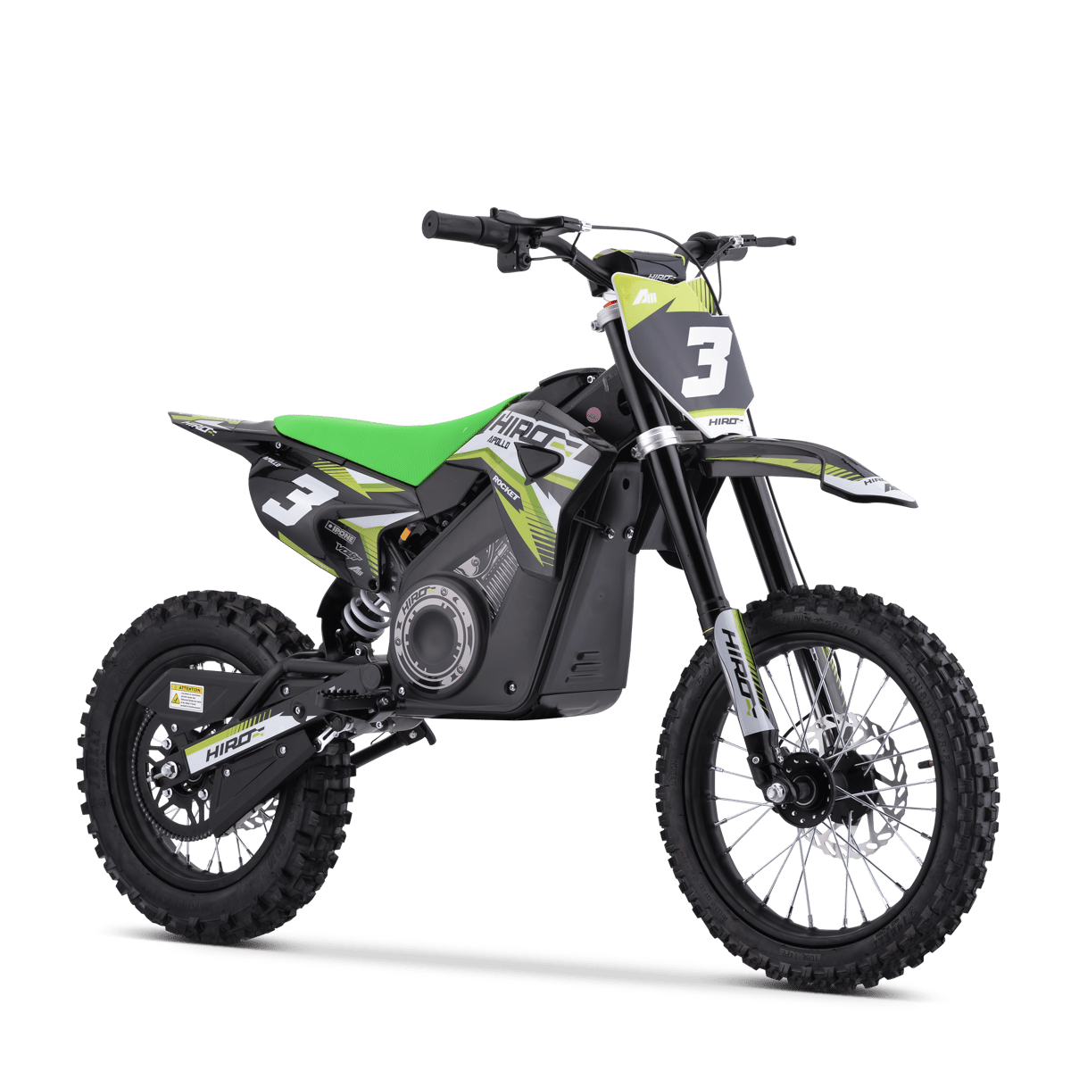 DIRT BIKE ENFANT ÉLECTRIQUE HIRO ROCKET 1600 VERT