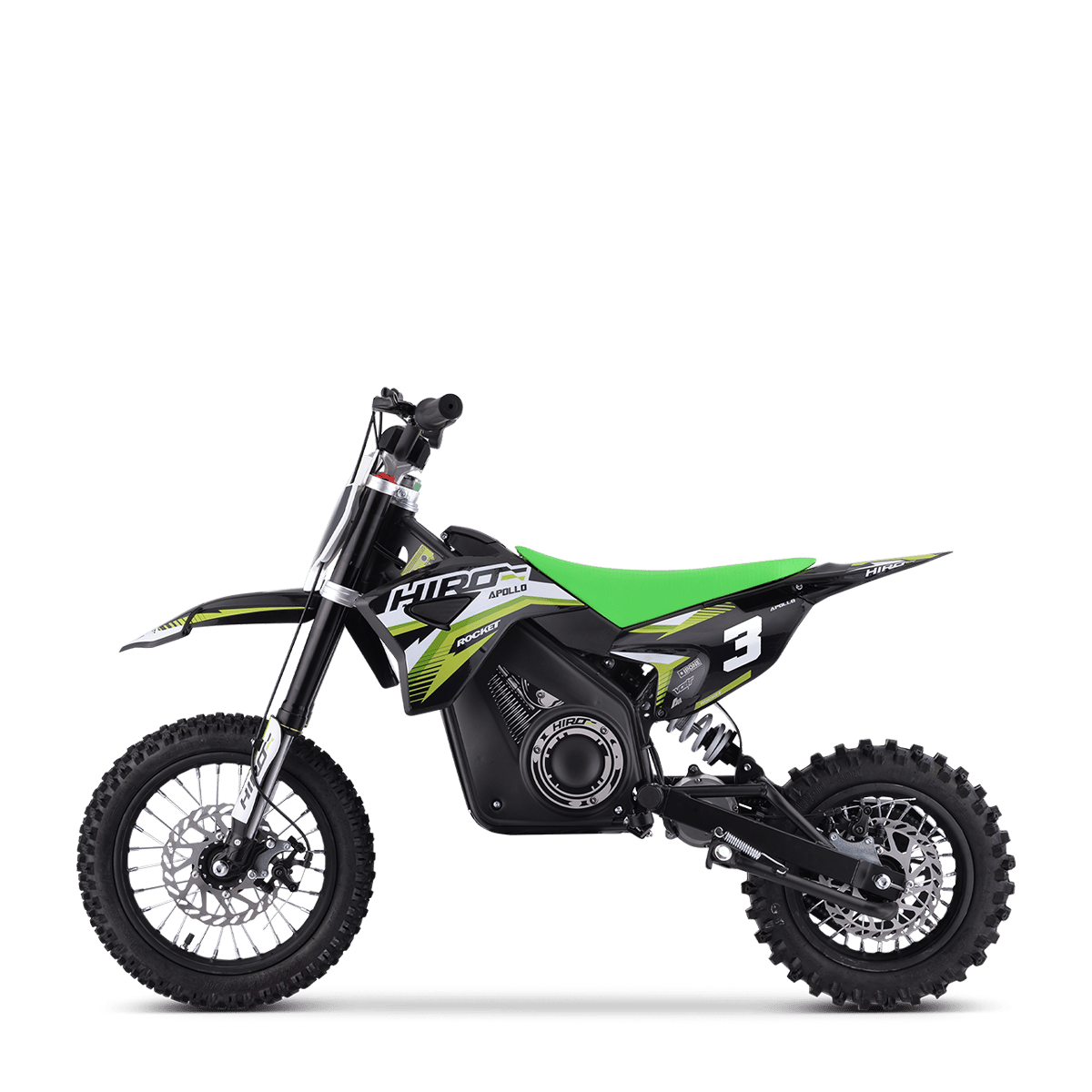 DIRT BIKE ENFANT ÉLECTRIQUE HIRO ROCKET 1200 VERT