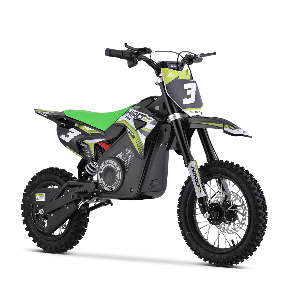 DIRT BIKE ENFANT ÉLECTRIQUE HIRO ROCKET 1200 VERT