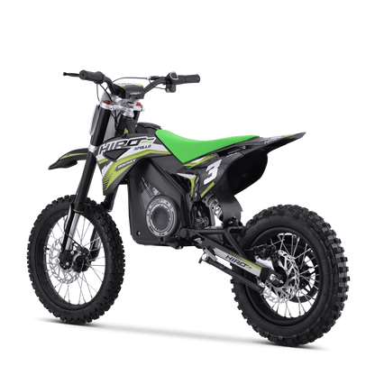 DIRT BIKE ENFANT ÉLECTRIQUE HIRO ROCKET 1600 VERT