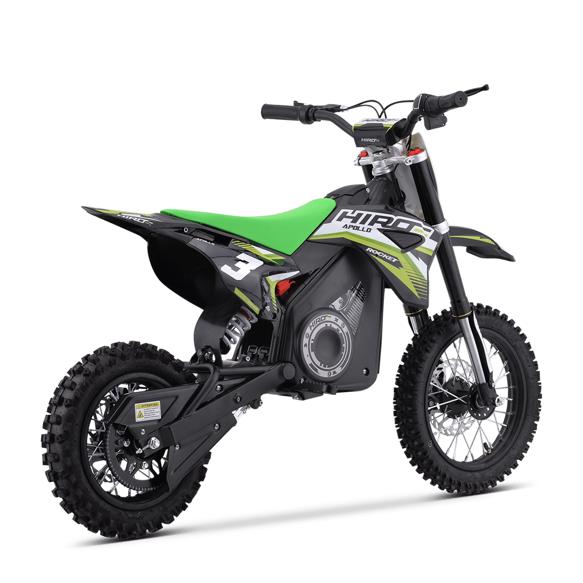 DIRT BIKE ENFANT ÉLECTRIQUE HIRO ROCKET 1200 VERT