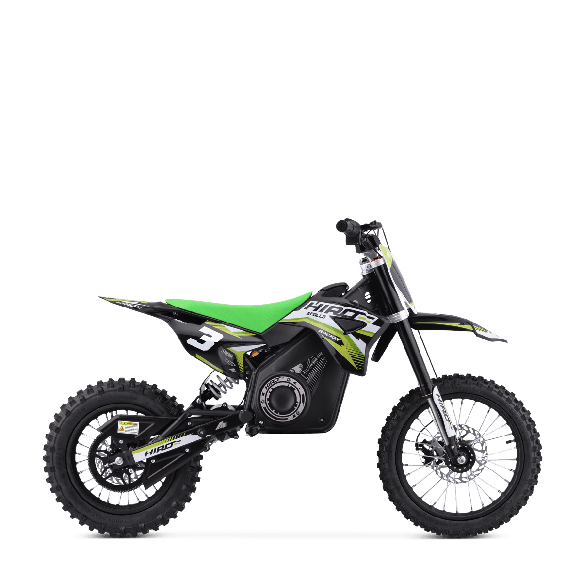 DIRT BIKE ENFANT ÉLECTRIQUE HIRO ROCKET 1600 VERT