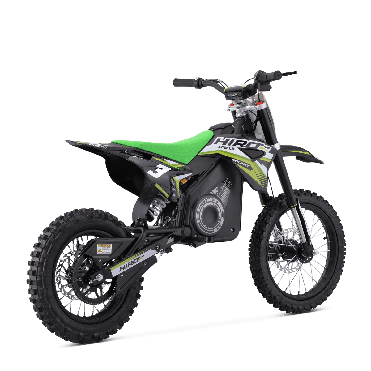 DIRT BIKE ENFANT ÉLECTRIQUE HIRO ROCKET 1600 VERT