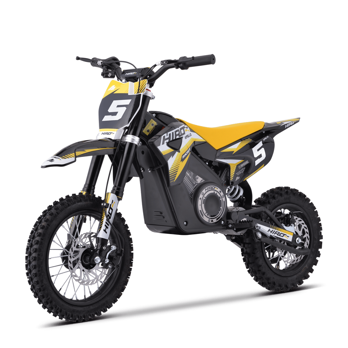 DIRT BIKE ENFANT ÉLECTRIQUE HIRO ROCKET 1200 JAUNE