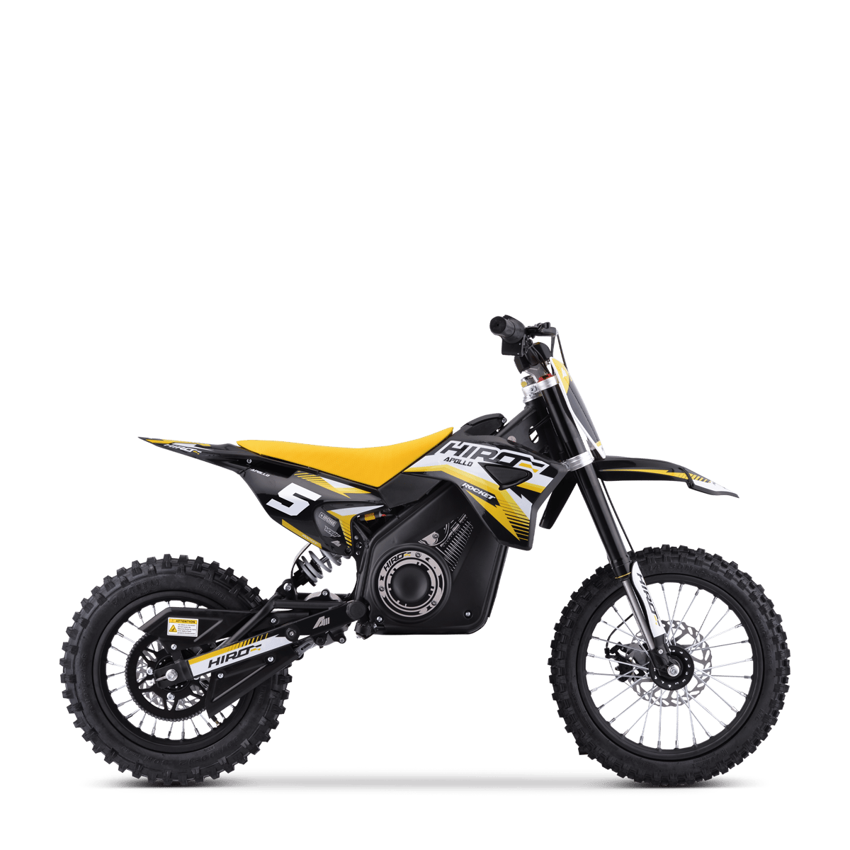 DIRT BIKE ENFANT ÉLECTRIQUE HIRO ROCKET 1600 JAUNE