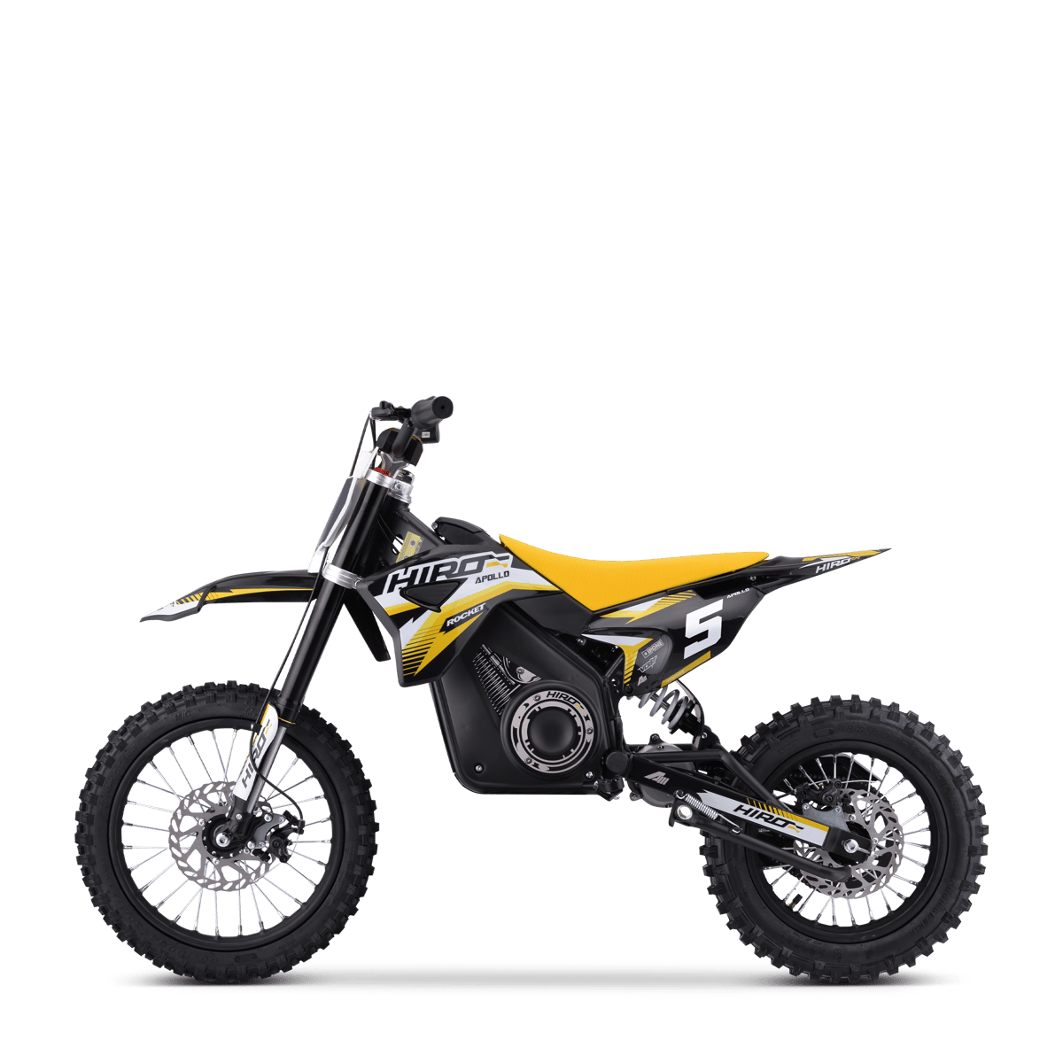 DIRT BIKE ENFANT ÉLECTRIQUE HIRO ROCKET 1600 JAUNE