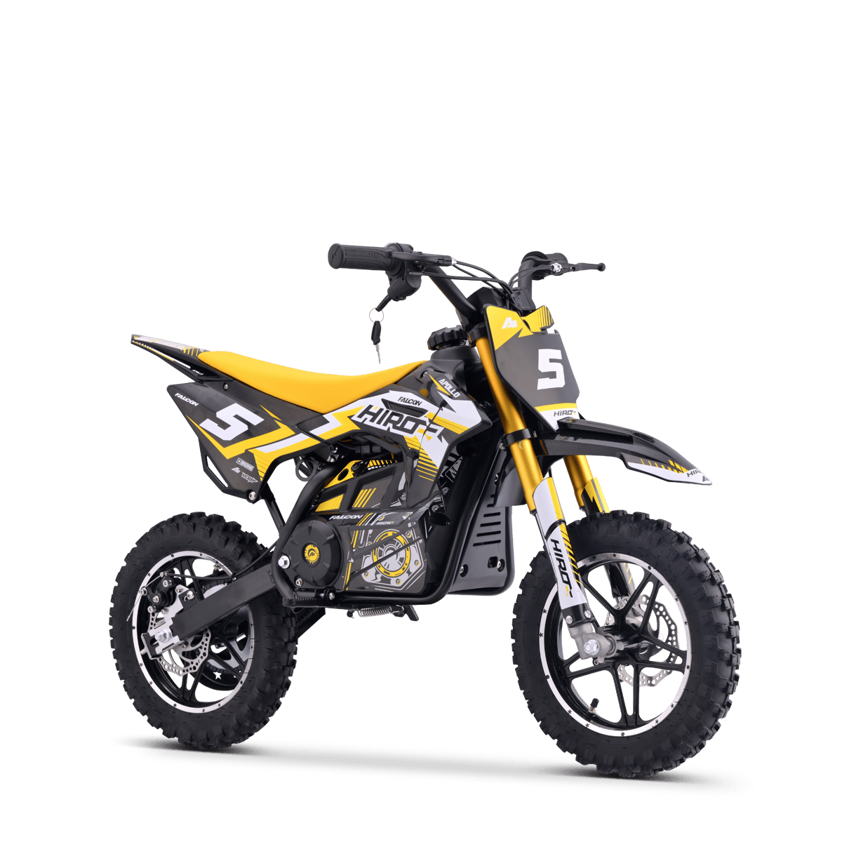 POCKET BIKE ÉLECTRIQUE ENFANT HIRO FALCON 550W JAUNE