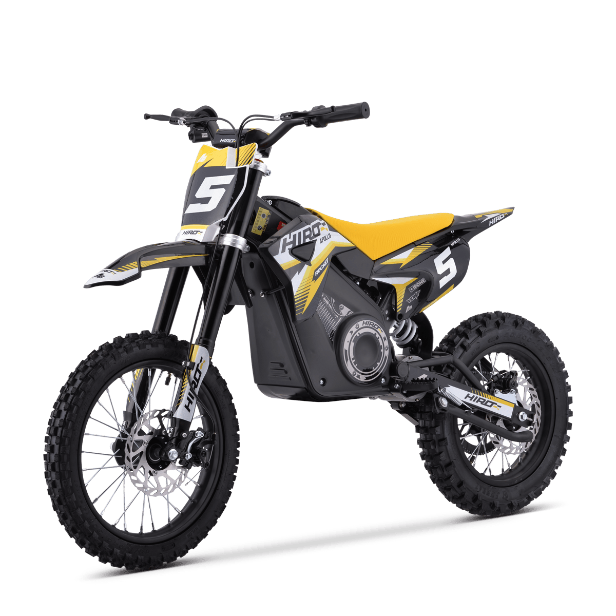 DIRT BIKE ENFANT ÉLECTRIQUE HIRO ROCKET 1600 JAUNE