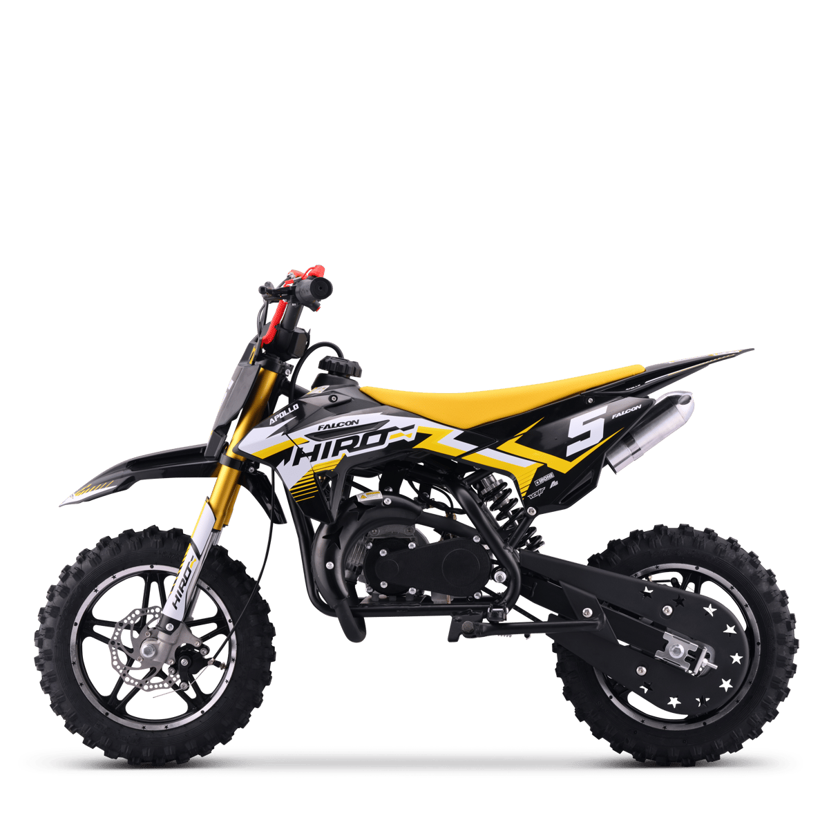 POCKET BIKE ENFANT HIRO FALCON 49CC JAUNE